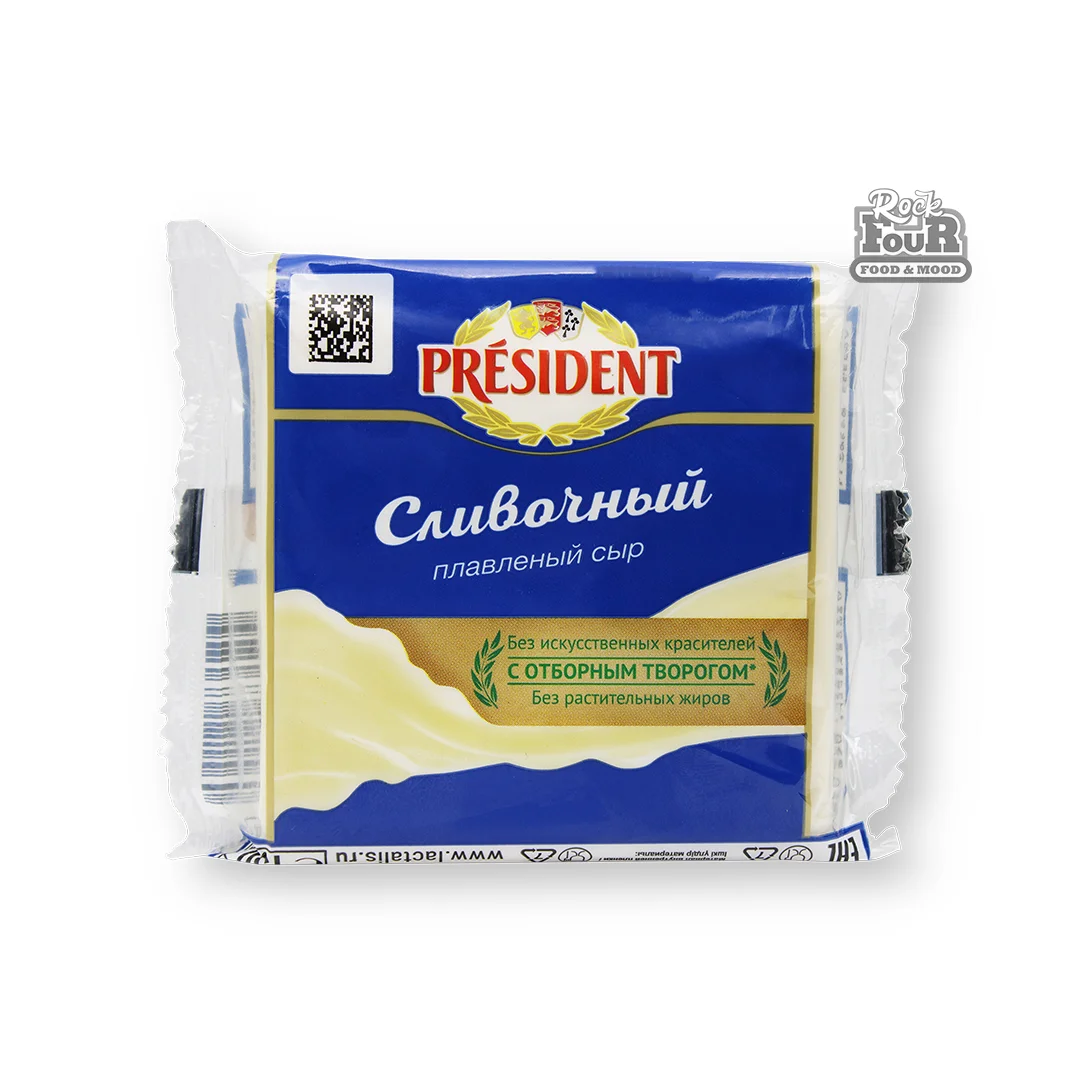 Processed cream cheese "President" slice 150g